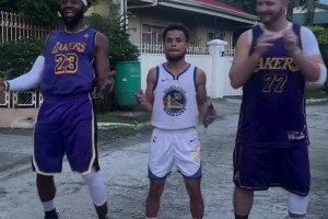 笑死！“库里”竟然和“老詹”与“东契奇”一起尬舞🤣